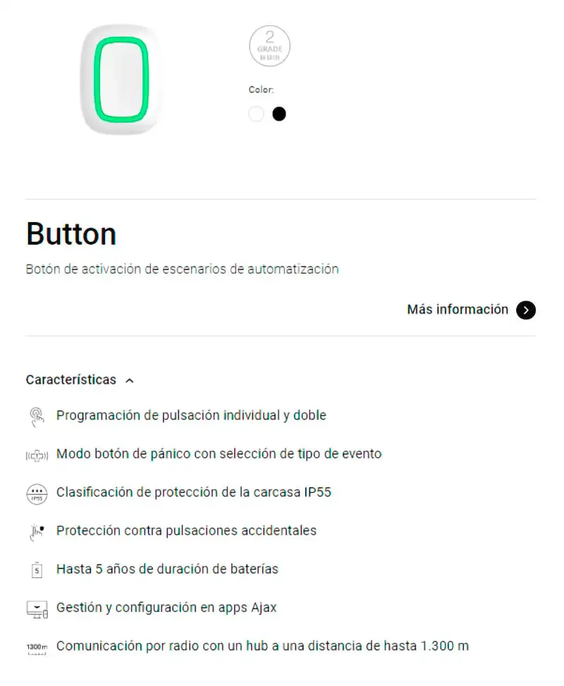 button, activación escenarios automatizacion