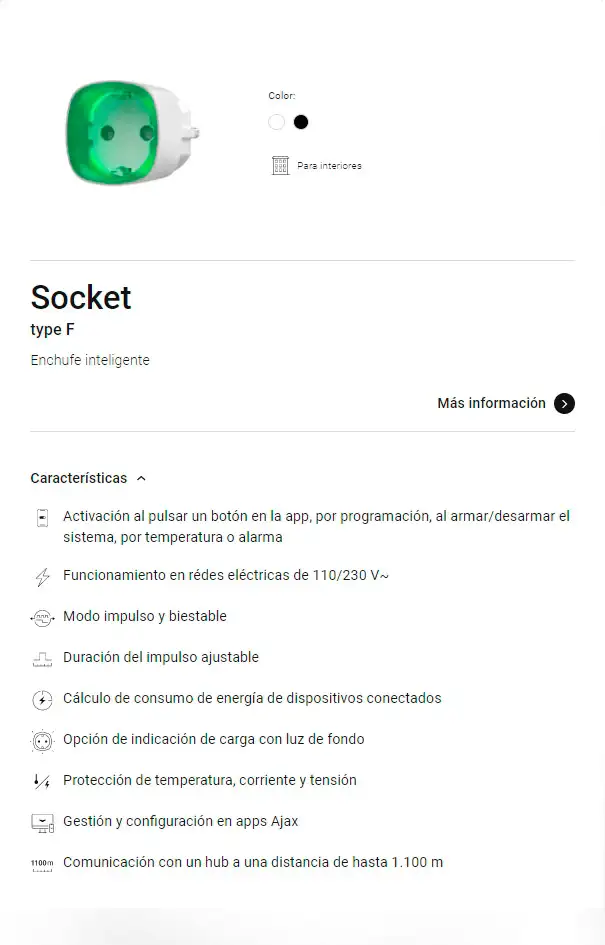 Socket, enchufe inteligente