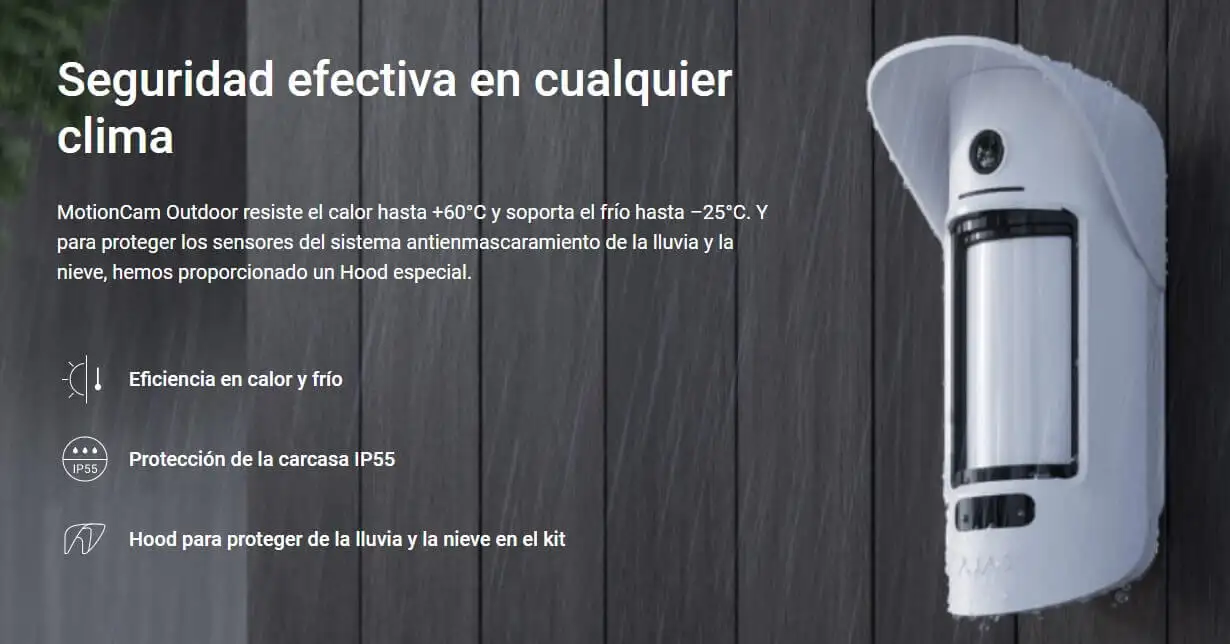 Detector de Moviment Càmera Alarma Ajax | Serveis Telemàtics Palamós