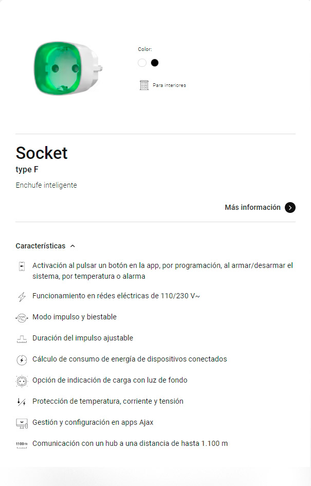 Socket, enchufe inteligente